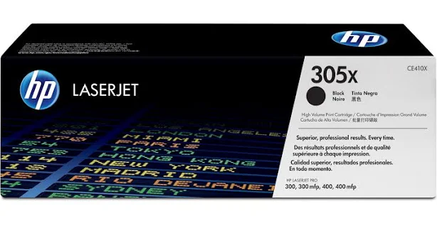 HP 305X Toner Ink Cartridge High Yield CE410X Black Genuine Original