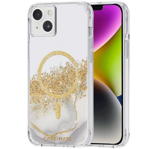 CASE MATE Karat Marble Case for iPhone 14 Plus (White Marble)