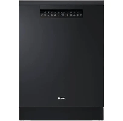 Haier HDW15F4B1 600 Series 15-Place Freestanding Dishwasher (Black)