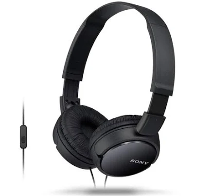 Sony MDR-ZX110APB Sound Monitoring On-Ear Headphones (Black)