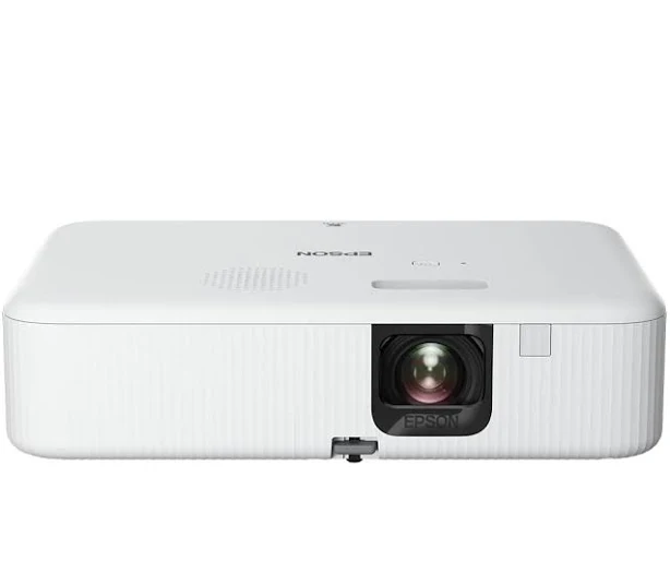 Epson CO-FH02 Full HD 1080p Smart Streaming Portable Projector, 3-Chip 3LCD, 3,000 Lumen Colour/White Brightness, Android TV, 5W Speaker, Home Entertainment