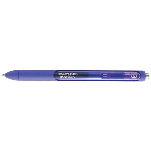 Papermate Box 12 Inkjoy Gel Pen Retractable Medium 0.7mm (Purple)