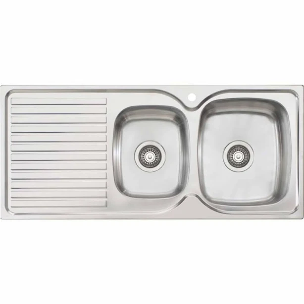 Oliveri 1 + 3/4 Bowl Inset Sink With Drainer